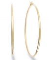 Classic chic. Every girl needs a polished pair of hoops like this traditional Giani Bernini style. Crafted in 24k gold over sterling silver. Approximate diameter: 2-1/3 inches.