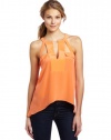 BCBGMAXAZRIA Women's Kayleen Halter With Draped Hem Top