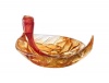 Kosta Boda 7051119 My Wide Life Leaf Bowl, Orange