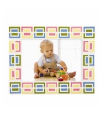 How sweet. This Pitter Patter picture frame from Gorham shows off one of your little boy or girl's best moments in a kid-friendly colorblock design. How sweet. This Pitter Patter picture frame from Gorham shows off one of your little boy or girl's best moments in a kid-friendly colorblock design.