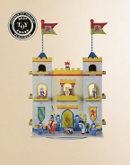 His very own hand-painted castle, complete with furniture and figurines, will inspire hours of adventurous play.Swivel base Easy to assemble, no tools required 23W X 28¼H Constructed of MDF ImportedRecommended for ages 3 and up