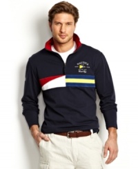 Reverse course on your spring style with this light weight knit shirt from Nautica. Reverse course on your spring style with this light weight knit shirt from Nautica.