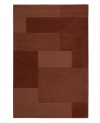 An abstract pattern makes a bold, modern statement upon this inviting Bowery area rug from Calvin Klein. Generously thick wool fibers are hand tufted in India for remarkable strength and detailed design. An abstract pattern makes a bold, modern statement upon this inviting Bowery area rug from Calvin Klein. Generously thick wool fibers are hand tufted in India for remarkable strength and detailed design.