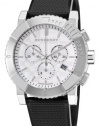 Burberry Men's BU2300 Trench Chronograph White Chronograph Dial Watch