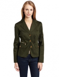 Jones New York Women's Button Front Blazer Jones New York Women's Button Front Blazer