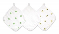 Aden + Anais 100% Cotton Muslin Washcloth, 3 Count, Life'S A Hoot Aden + Anais 100% Cotton Muslin Washcloth, 3 Count, Life'S A Hoot