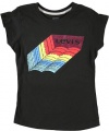 Levi's Rainbow Pop-Out T-Shirt (Sizes 7 - 16) - black, 16