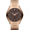 Michael Kors Vintage Classic Slim Runway Rose Gold-Tone Ladies Watch MK3181