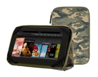 PUNCHCASE By Leslie Hsu Ace Zip Around Standing Case, Green Camoflage - Made for Kindle Fire (does not fit Kindle Fire HD) PUNCHCASE By Leslie Hsu Ace Zip Around Standing Case, Green Camoflage - Made for Kindle Fire (does not fit Kindle Fire HD)