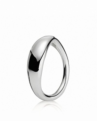 A sterling silver ring in an organic, flowing shape from PANDORA. A sterling silver ring in an organic, flowing shape from PANDORA.
