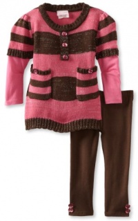 Nannette Baby-Girls Infant 2 Piece Knit Sweater Set, Brown, 18 Months Nannette Baby-Girls Infant 2 Piece Knit Sweater Set, Brown, 18 Months