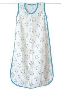 aden + anais Muslin Sleeping Bag - Blue Stars, Large aden + anais Muslin Sleeping Bag - Blue Stars, Large