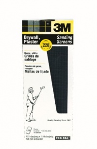 3M 99436 Drywall Sanding Screens Pro-Pak, 220-Grit, 10-Pack 3M 99436 Drywall Sanding Screens Pro-Pak, 220-Grit, 10-Pack