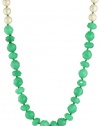 Kate Spade New York Give it a swirl Green Long Necklace