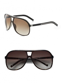 Modern style for the modern man in lightweight acetate. Available in brown/gold/white frames with brown gradient lenses or black/olive/amber frames with grey gradient lenses. 100% UV protective Made in Italy Modern style for the modern man in lightweight acetate. Available in brown/gold/white frames with brown gradient lenses or black/olive/amber frames with grey gradient lenses. 100% UV protective Made in Italy