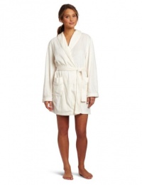 Dearfoams Women's Piped Shawl Collar Short Robe Dearfoams Women's Piped Shawl Collar Short Robe
