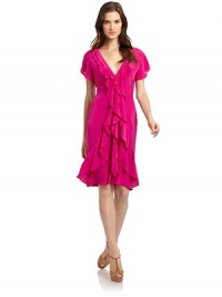 THE LOOKCascading ruffle detail in frontSheer flutter sleevesFront Princess seamsV-backTHE FITAbout 36 from shoulder to hemTHE MATERIALSilkCARE & ORIGINDry cleanImportedModel shown is 5'11 (180cm) wearing US size 4. THE LOOKCascading ruffle detail in frontSheer flutter sleevesFront Princess seamsV-backTHE FITAbout 36 from shoulder to hemTHE MATERIALSilkCARE & ORIGINDry cleanImportedModel shown is 5'11 (180cm) wearing US size 4.