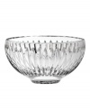 Stunning in Marquis by Waterford crystal, the Bezel bowl gleams from top to bottom with banded cuts inspired by vintage jewelry. Use simply for show or fill with candy or potpourri.