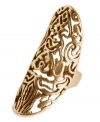 A pattern with panache. An openwork design adds a stylish element to this ring from Lucky Brand. Crafted from gold-tone mixed metal. Size 7.