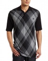 Southpole Men's Plaid Printed Polo Shirt