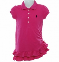 Ralph Lauren Ruffled Polo Dress Pink 2/2T Ralph Lauren Ruffled Polo Dress Pink 2/2T