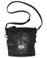 Whether you're running errands on the weekend or heading off to work, this go-anywhere design from Fossil is the ideal accessory. Crafted from supple leather with shabby-chic hardware, its versatile crossbody strap keeps hands free for hailing a cab while holding a cup of morning Joe. Whether you're running errands on the weekend or heading off to work, this go-anywhere design from Fossil is the ideal accessory. Crafted from supple leather with shabby-chic hardware, its versatile crossbody strap keeps hands free for hailing a cab while holding a cup of morning Joe.