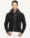 Ralph Lauren Black Label Cotton Interlock Mockneck Jacket