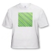 Green and Aqua Stripes - White Infant Lap-Shoulder Tee (12M)