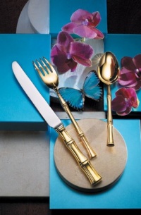 Ricci Argentieri - Bamboo D'Oro 5 Piece Place Setting Ricci Argentieri - Bamboo D'Oro 5 Piece Place Setting