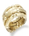 Enter the golden age. This coil bracelet from Style&co. is crafted from gold-tone mixed metal, giving it enough shine to light up the evening. Approximate diameter: 2 inches.