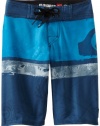 Quiksilver Boys 8-20 Cypher Kelly Nomad Boardshort, Vintage Blue, 24