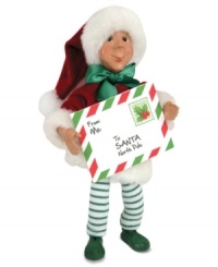 Special delivery! This dedicated kindle doesn't leave anything to chance, collecting and sorting all of Santa's mail himself. An adorable figurine with the unmistakable style of Byers' Choice. Special delivery! This dedicated kindle doesn't leave anything to chance, collecting and sorting all of Santa's mail himself. An adorable figurine with the unmistakable style of Byers' Choice.