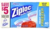 Ziploc Freezer Bag, Quart Value Pack, 40-Count(Pack of 3)