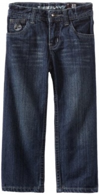 Timberland Boys 2-7 Straight Fit Jean, Raw Indigo, 4T Timberland Boys 2-7 Straight Fit Jean, Raw Indigo, 4T