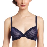 On Gossamer Women's Sheer Instinct Contour Demi Bra, Ink, 36D