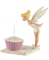 A wish come true, Disney's famous fairy blows out the birthday candle atop a colorfully iced cupcake in this enchanting Lenox figurine. The perfect birthday present for Tinker Bell fans.