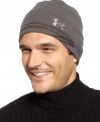 Lightweight microfleece with better weather protection than a big, bulky hat: Under Armour's Blustery Beanie lined in EVO ColdGear® for comfortable, breathable warmth