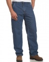 Carhartt Men's Flannel Lined Washed Denim Work Dungaree