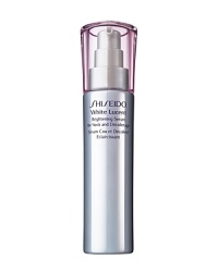 White Lucent Brightening Serum for Neck and Décolletage is uniquely formulated to prevent the appearance of spots and dullness to give a luminous, radiant look to the neck area. Formulated with Spot Deacti-Complex, Dual-Target Vitamin C, and Asian palnt extracts, the brightening serum retextures skin for a smooth finish and even provides an immediate brightening effect with pearl pigments. White Lucent Brightening Serum for Neck and Décolletage is uniquely formulated to prevent the appearance of spots and dullness to give a luminous, radiant look to the neck area. Formulated with Spot Deacti-Complex, Dual-Target Vitamin C, and Asian palnt extracts, the brightening serum retextures skin for a smooth finish and even provides an immediate brightening effect with pearl pigments.