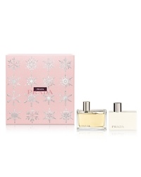 A hypnotic amber based fragrance of classic feminity and modern sensibility. For the woman of today with an aura of yesterday, and the vision of tomorrow. Set includes a 2.7oz Eau de Parfum Spray, 3.4oz Hydrating Body Lotion. A hypnotic amber based fragrance of classic feminity and modern sensibility. For the woman of today with an aura of yesterday, and the vision of tomorrow. Set includes a 2.7oz Eau de Parfum Spray, 3.4oz Hydrating Body Lotion.