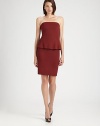 Sleek and elegant, this stretch ponte style is tailored with a chic, on-trend peplum.StraplessAttached peplumConcealed back zipAbout 20 from natural waist97% rayon/3% spandexDry cleanMade in USAModel shown is 5'10 (177cm) wearing US size Small. 