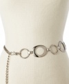 Accent your waist or hug your hips with this versatile chain belt by Nine West.