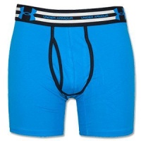 Under Armour Charged Cotton 6 Boxer Briefs - Light Blue/Yellow Under Armour Charged Cotton 6 Boxer Briefs - Light Blue/Yellow
