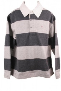Tommy Hilfiger Toddler Boys/Boys Grey Jack Rugby Shirt-5 Tommy Hilfiger Toddler Boys/Boys Grey Jack Rugby Shirt-5