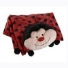 The Original My Pillow Pets Lady Bug Blanket (Red and Black)