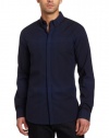 Calvin Klein Sportswear Men's End On End Plaid Woven Slim Fit Shirt