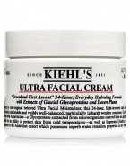 24 Hour, light-textured hydrator. Reduces moisture loss. Continuous water replenishment throughout day. Not tested on animals. Inspired by our original, beloved Ultra Facial Moisturizer, this 24-hour, light-textured daily hydrator leaves skin comfortable and visibly well-balanced, particularly in harsh weather conditions.