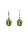 Effy Jewlery Peridot & Diamond 14K White Gold Earrings, 2.20 TCW