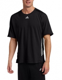 adidas Men's Supernova Short-Sleeve Tee , Black/ Reflective Silver, X-Large