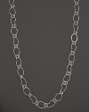 Long, graceful sterling silver kidney link chain by Ippolita.